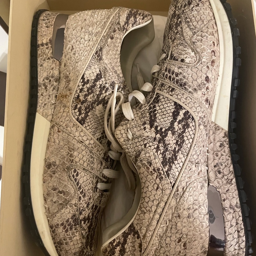 LOUIS VUITTON PYTHON RUNWAY SNEAKERS
